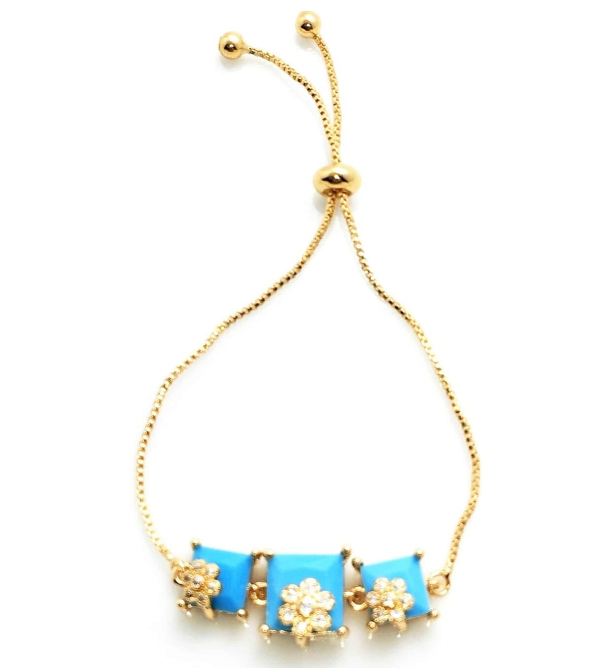 Zirconia cubic stone bracelet - Ferozi - Image 2