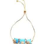 Zirconia cubic stone bracelet - Ferozi