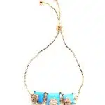 Zirconia cubic stone bracelet - Ferozi