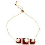 Zirconia cubic stone bracelet - meroon - Image 2