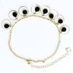 Pair of Black charms Ankelet