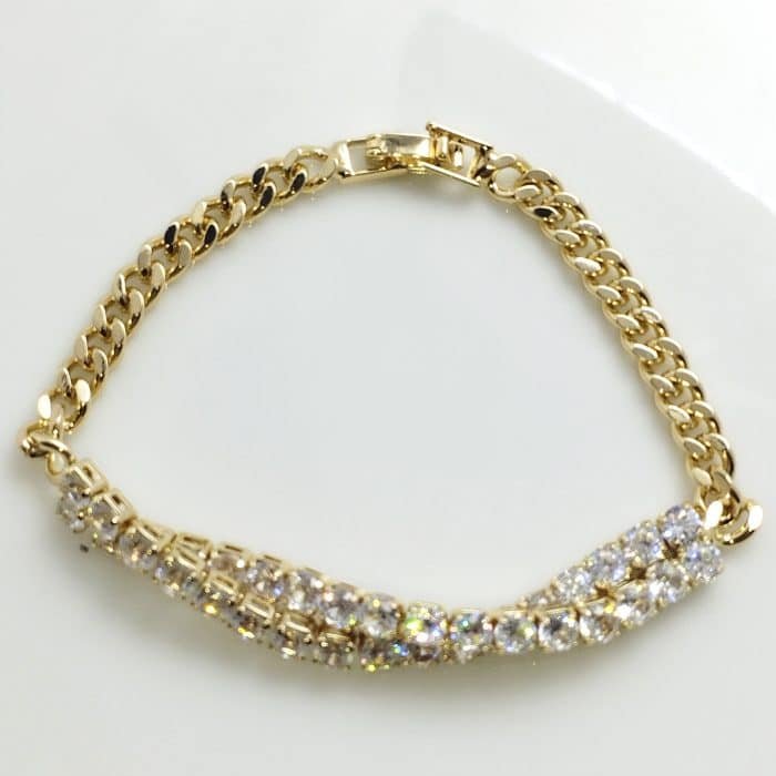 Rrhinestone Sparkling Twist bracelet - - Image 3