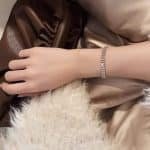 Rose Gold crystal Tennis Bracelet