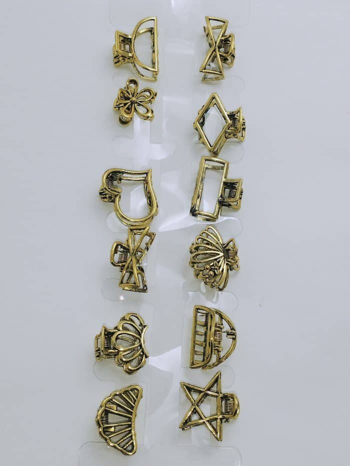 Korean INS Style metal small hair claw Size: 4cm - Image 2