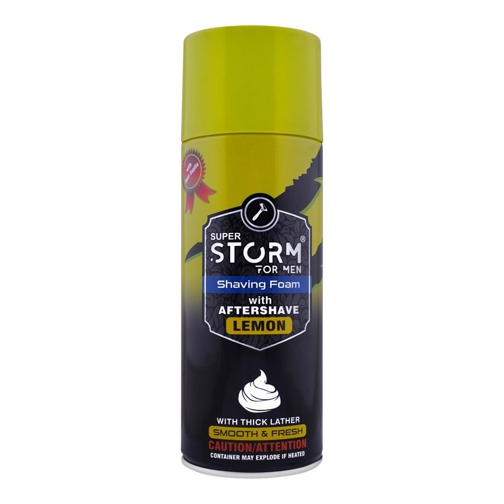 1254211-1.jpg STORM SHAVING FOAM LEMON - Image 1