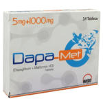 Dapa Met 5Mg+1000Mg Tablets