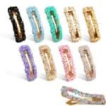 Tic-Tac glitter/stone hair clips
set of 2pc - Image 3