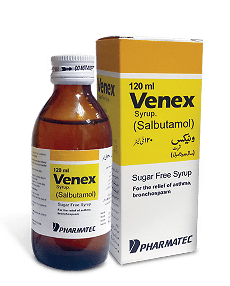 Venex 120ml Syrup - Side Effects - Buy Online - ₨ 71 - khasmart