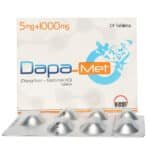 DAPA MET 5/1000 MG TABLET