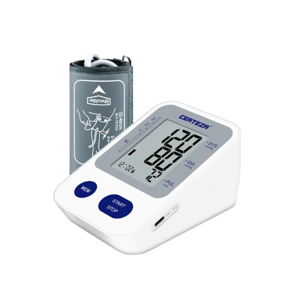 1753381127_8d7b39a93f81da82695711a6c6a9b4f9.jpg CERTEZA DIGITAL BLOOD PRESSURE MONITOR BM444 - Image 1