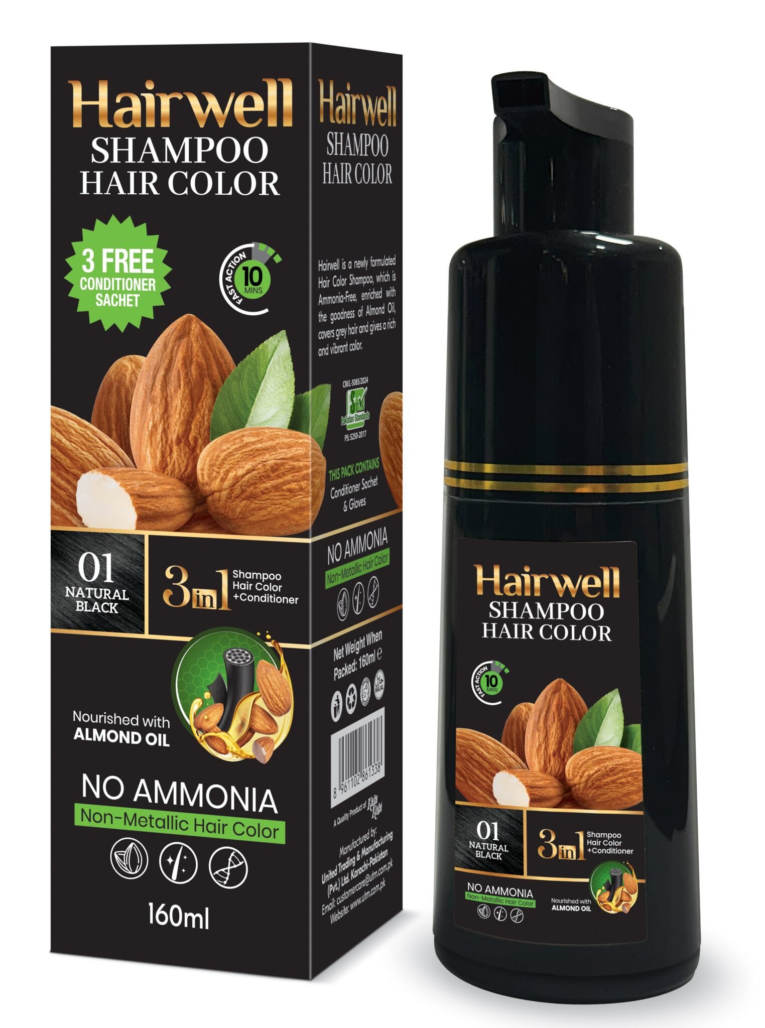 9ed9d7b3babbb382f88bab692b4542db.jpg HAIR WELL SHAMPOO PLUS COLOR - Image 1