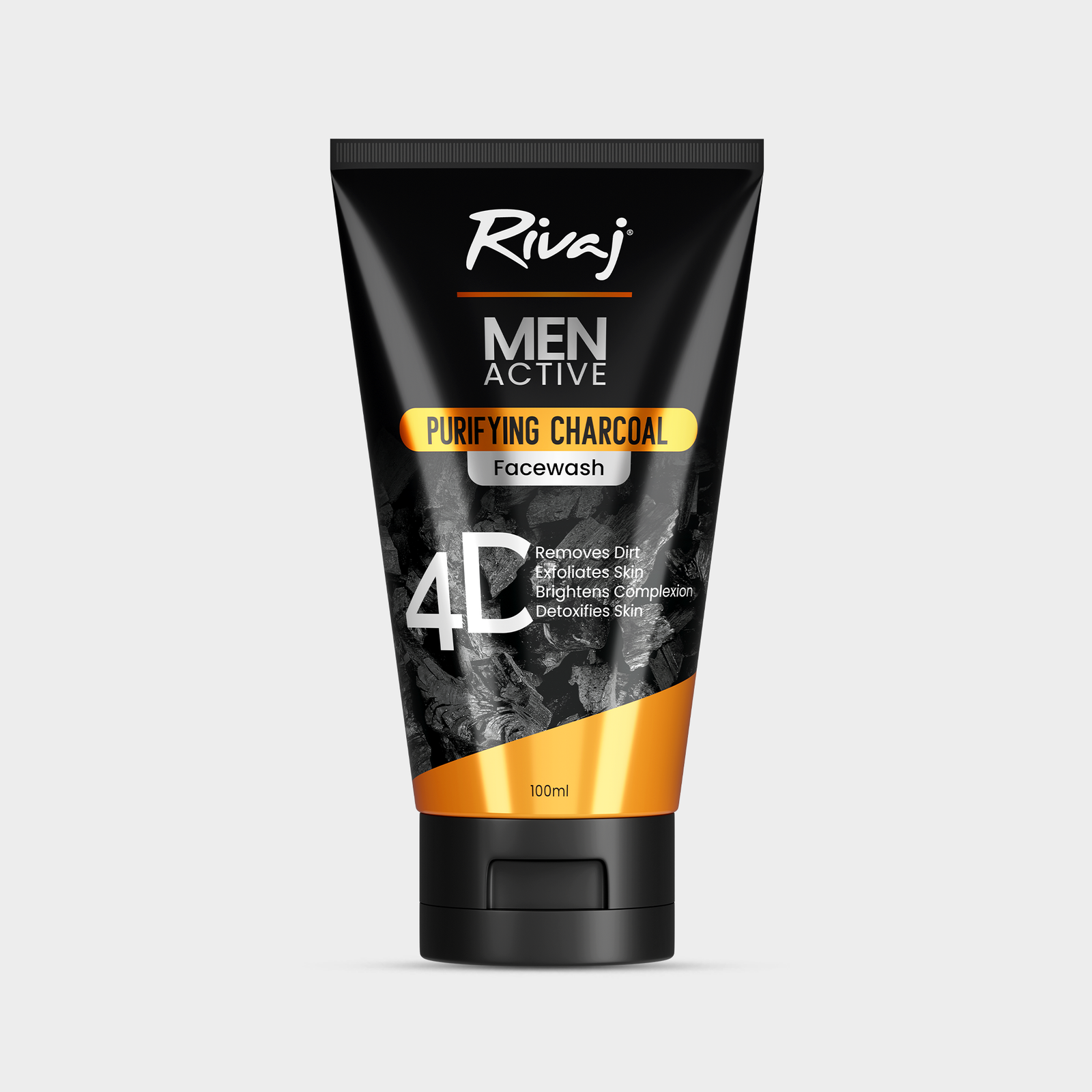 purifying-charcoal.png RIVAJ PURIFYING CHARCOAL FACE WASH - Image 1