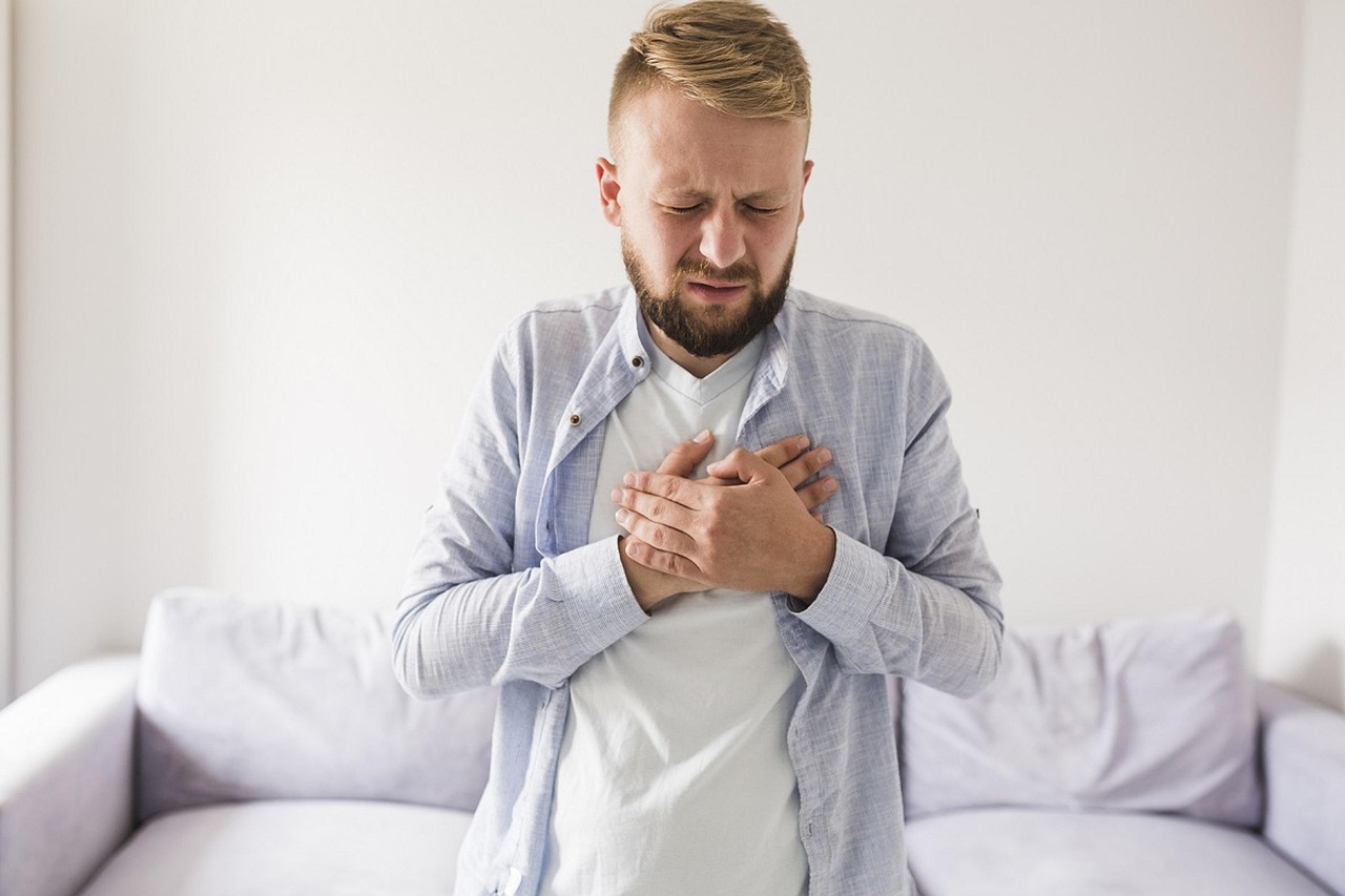 Heartburn and acidity illustration