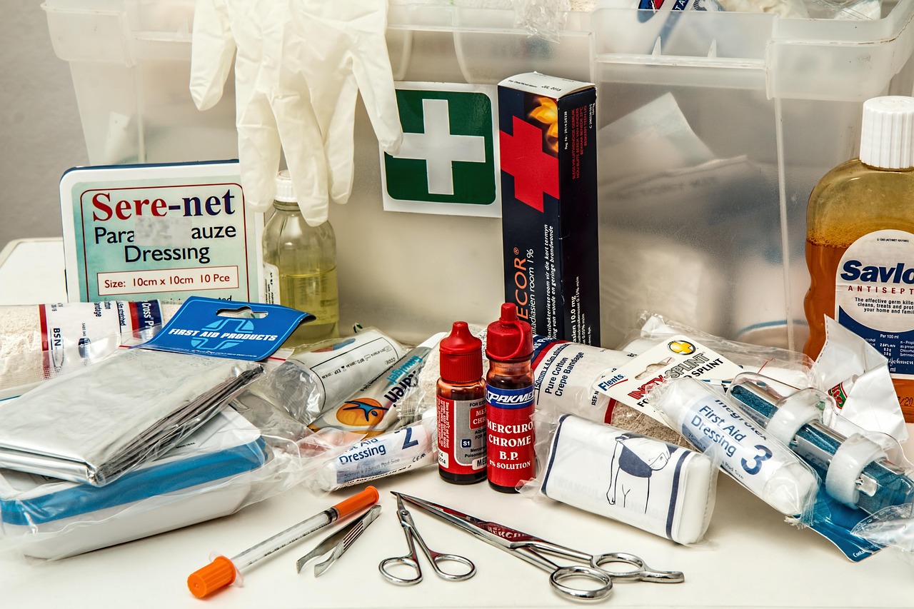 Home First Aid Kit: A Complete Checklist for Pakistani Families 1 Home first aid kit with bandages and medical supplies