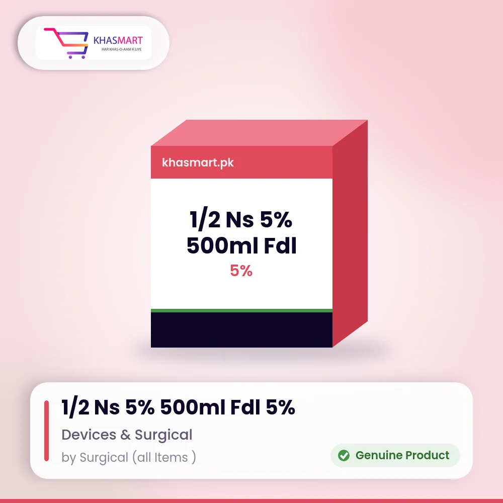 1/2 Ns 5% 500ml Fdl