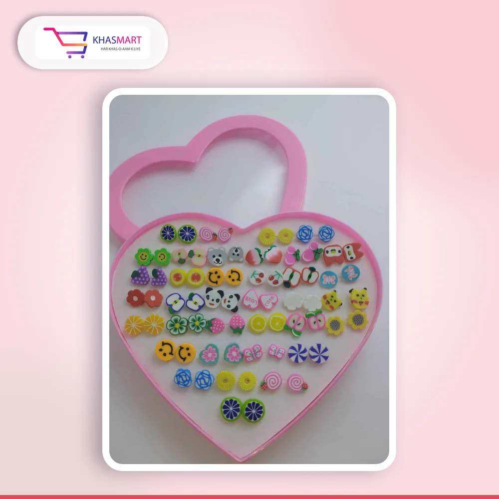 Cute kids Fashion Assorted polymer clay studs