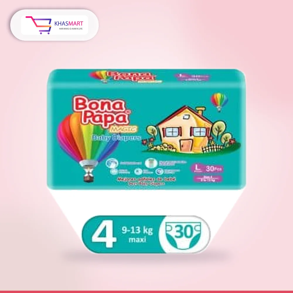 BONA  PAPA ECONOMY LARGE 30PCS ( SIZE 4 )