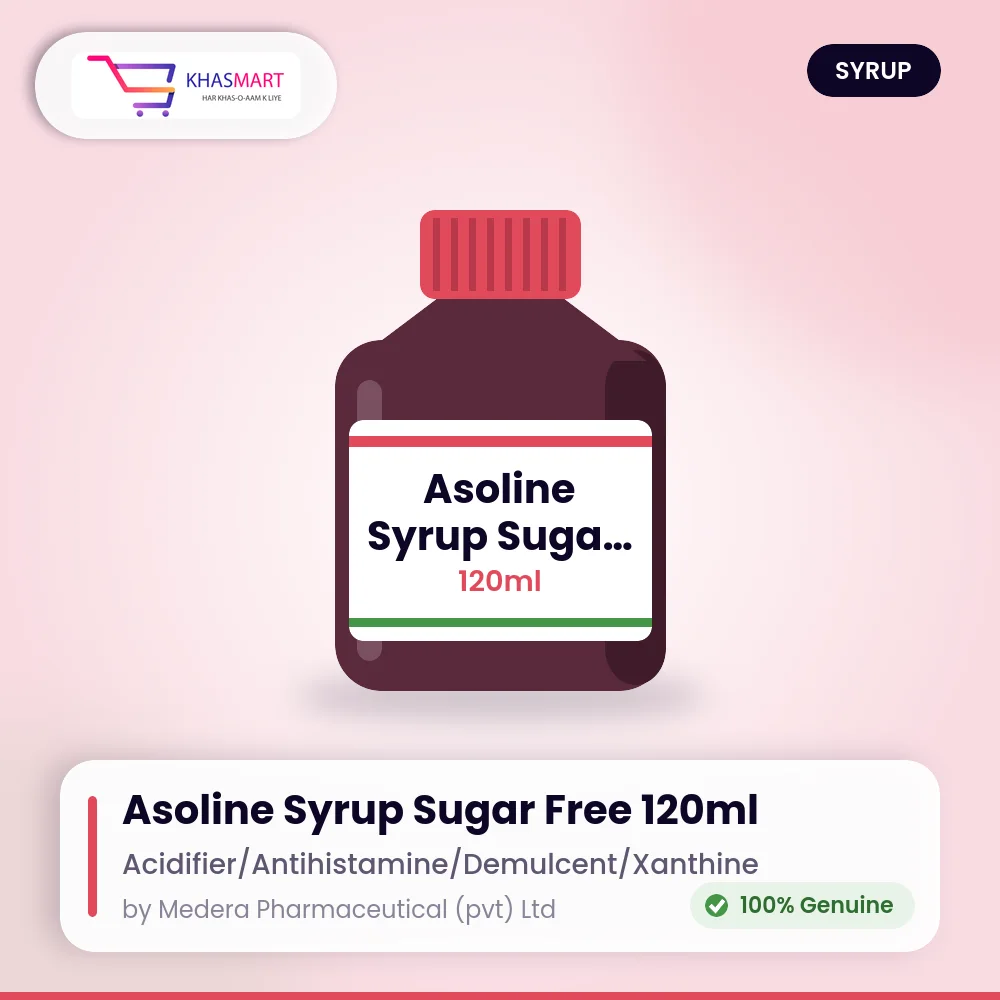 Asoline Syrup Sugar Free 120Ml Asoline Syrup Sugar Free 120Ml