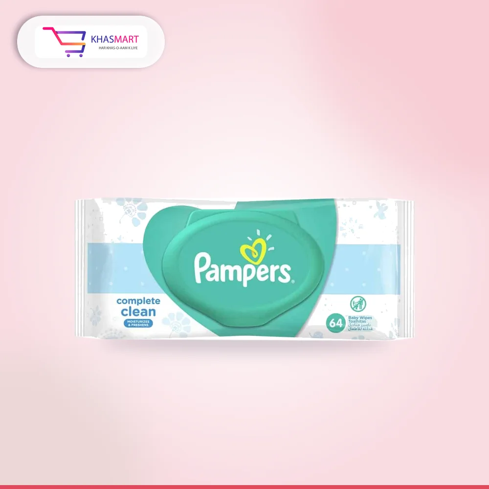 Pamper Wipes Complete Clean 64S