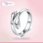 Sterling 925 Love Hug Ring – Silver