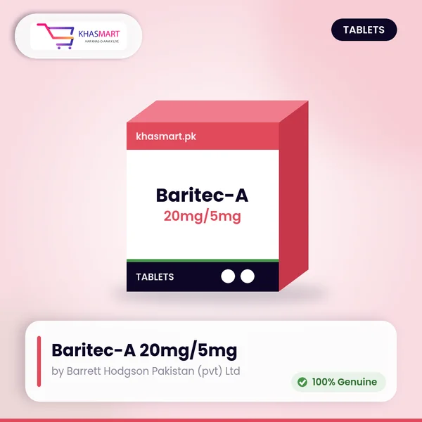 Baritec-A 20 mg / 5 mg tablets