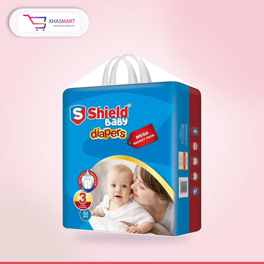 SHIELD DIAPER MEDIUM 62S