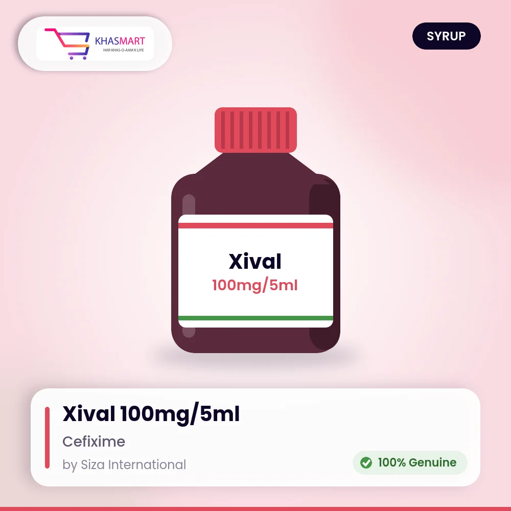 Xival 100mg/5ml suspension (30ml) Xival 100mg/5ml suspension (30ml)