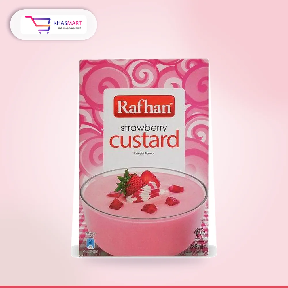 Rafhan Custard Strawberry 275Gm Rafhan Custard Strawberry 275Gm