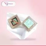Cubic Coloured Large stone Ring – aquamarine