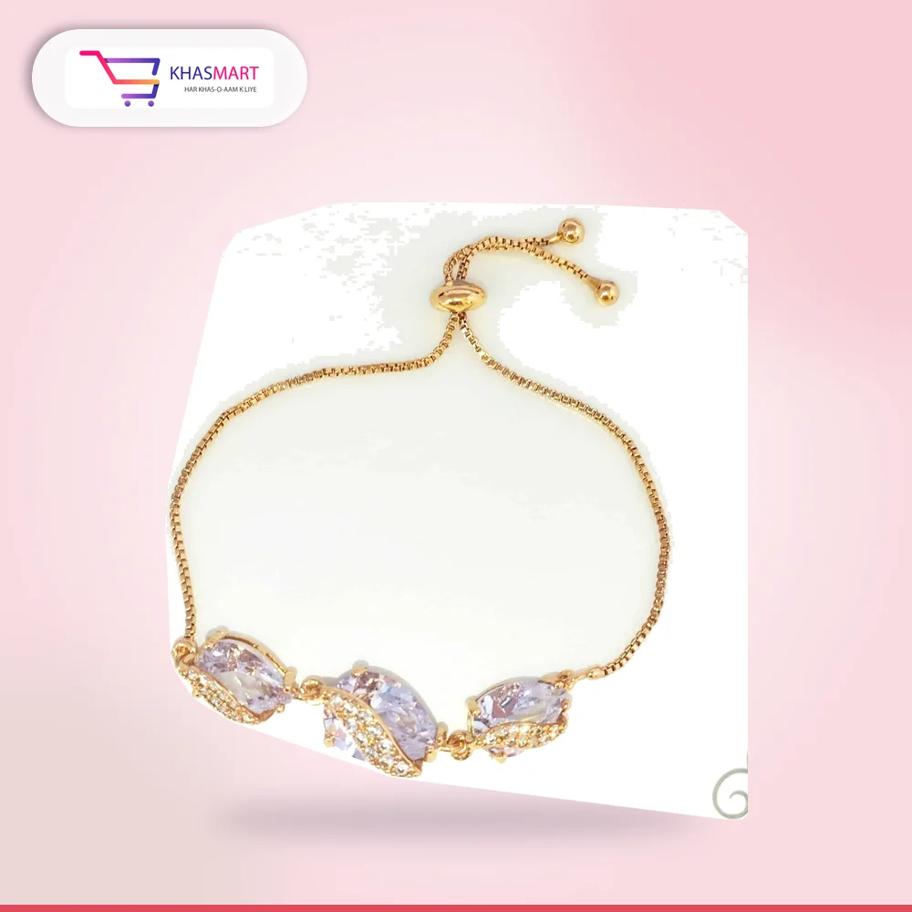 Zirconia teardrop stone bracelet – crystal