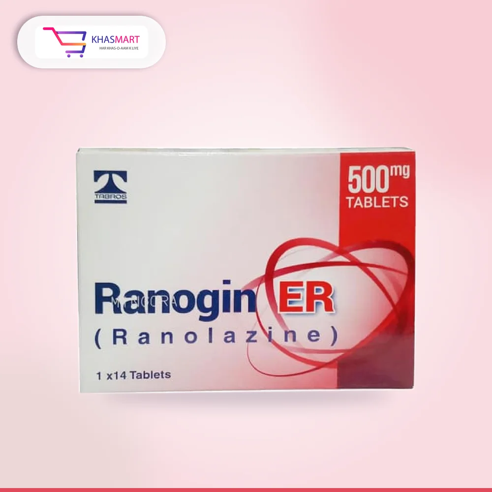 RANOGIN ER 500MG TABLET 14S