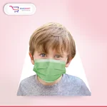 Face Mask Kids Green 50s