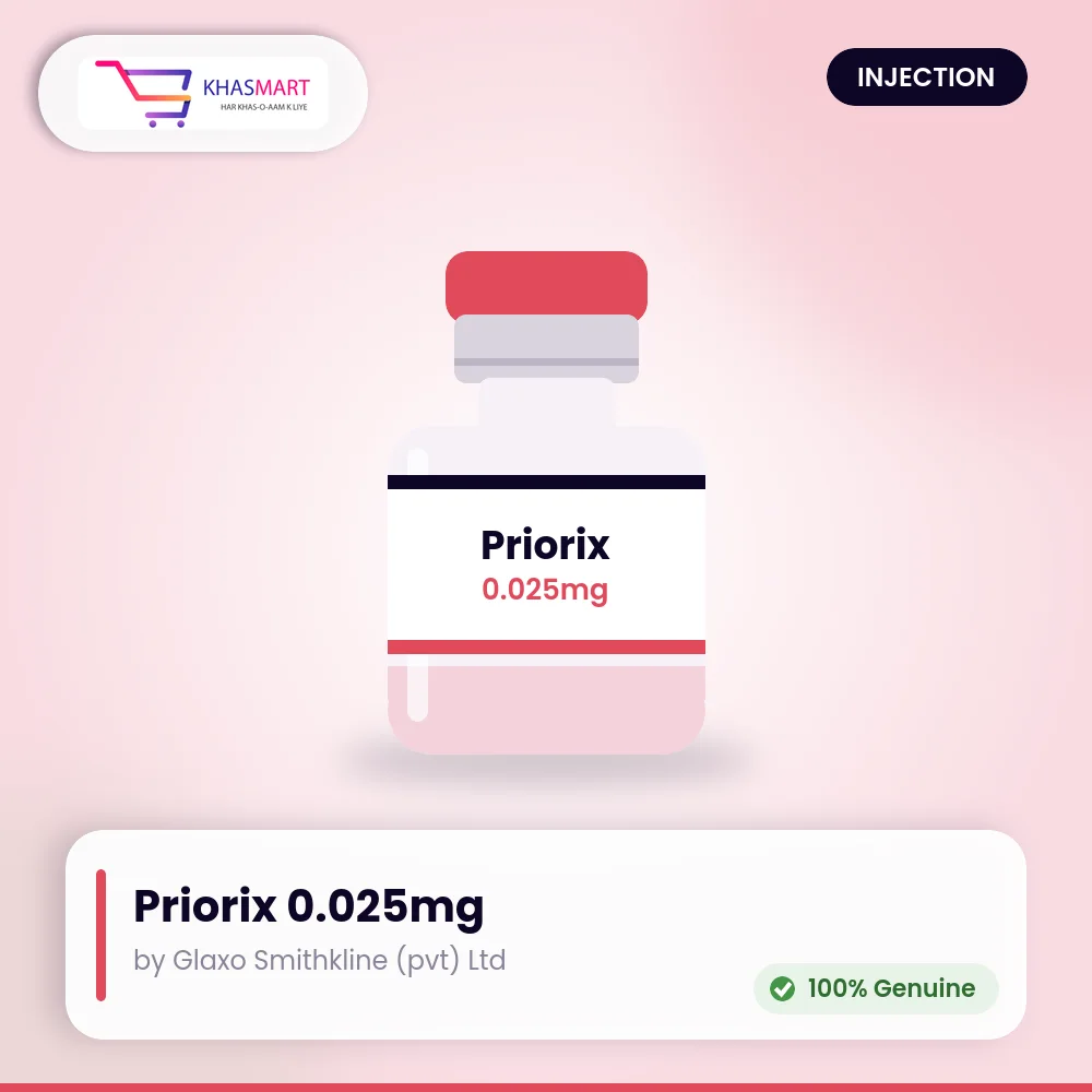 Priorix 1000 CCID50 / 5011 CCID50 / 1000 CCID50 / 0.025mg injection